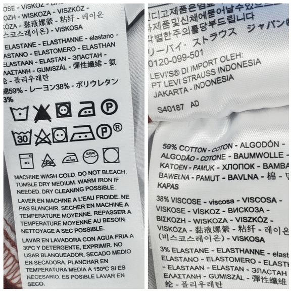 Levi's Jet Set Burnt Orange  Taper Crop Ankle Joggers Pants XS NWT - Picture 8 of 10